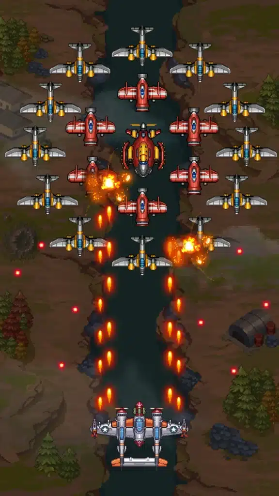 تحميل لعبة 1945 Air Force MOD لعبة حرب الطائرات