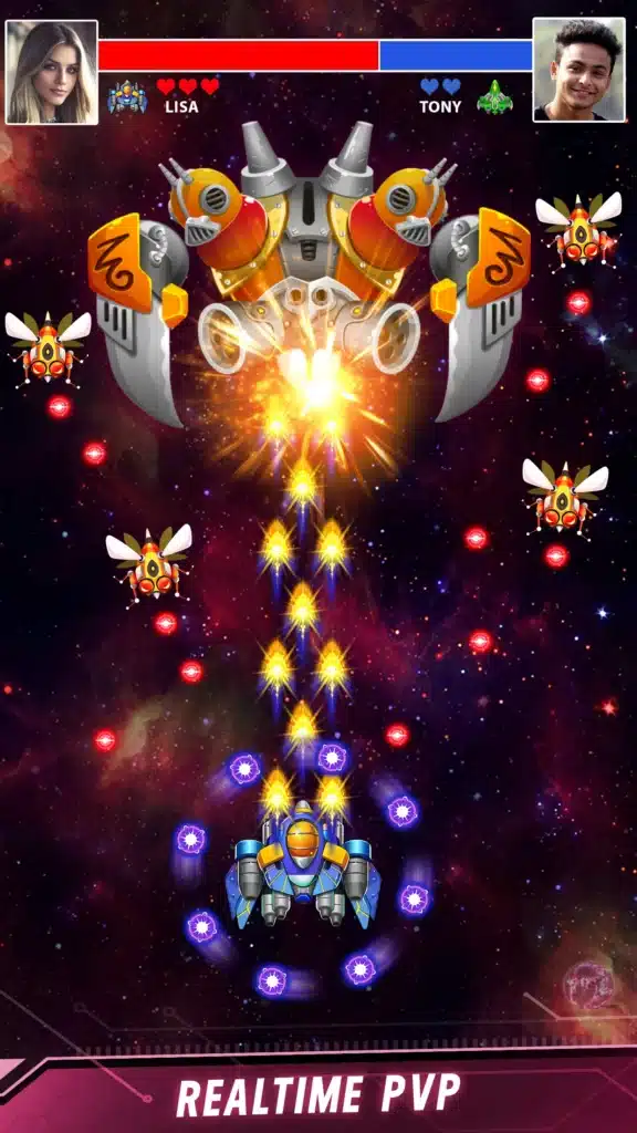 تحميل لعبة Galaxy Attack Space Shooter لعبة الحرب في الفضاء