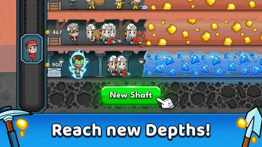 تحميل لعبة Idle Miner Tycoon لعبة التنجيم عن الذهب