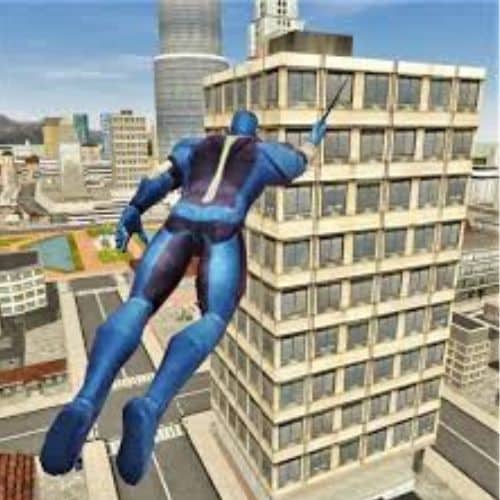 تحميل لعبة Rope Hero Vice Town MOD البطل الأزرق 2025 1