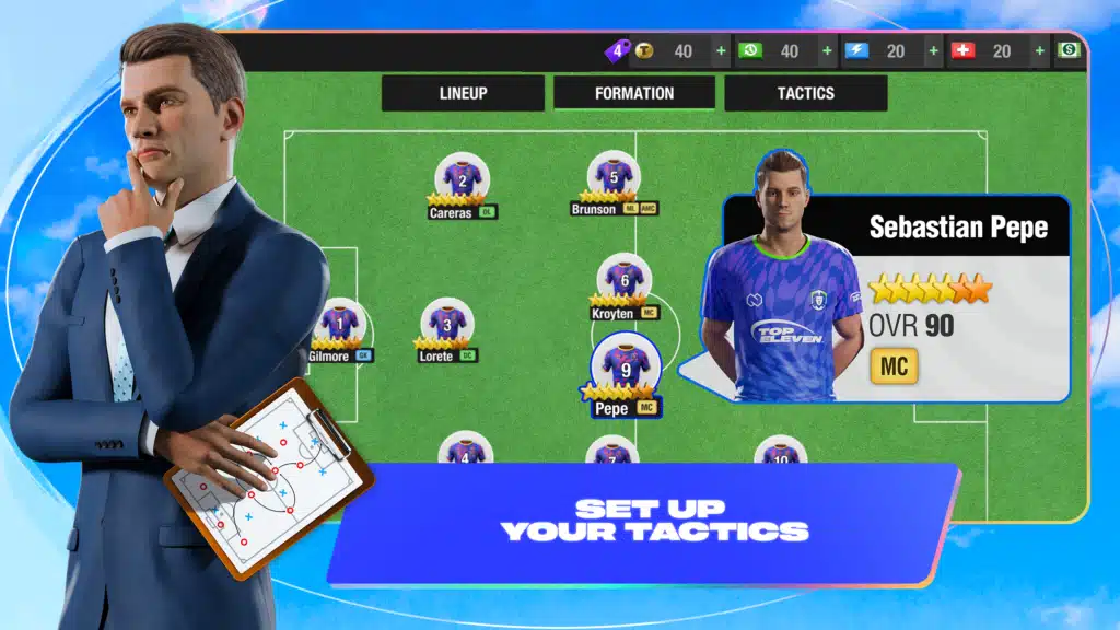 تحميل لعبة Top Eleven Be a Soccer Manager لعبة كرة القدم