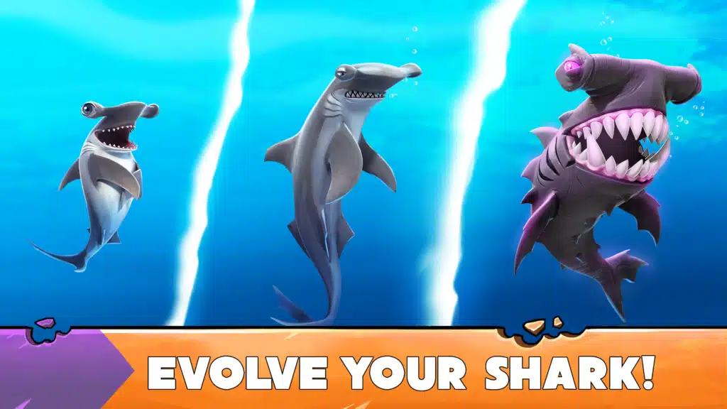 تحميل لعبة hungry shark mod لستكشاف الجزر