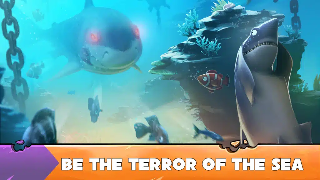 تحميل لعبة hungry shark mod لستكشاف الجزر