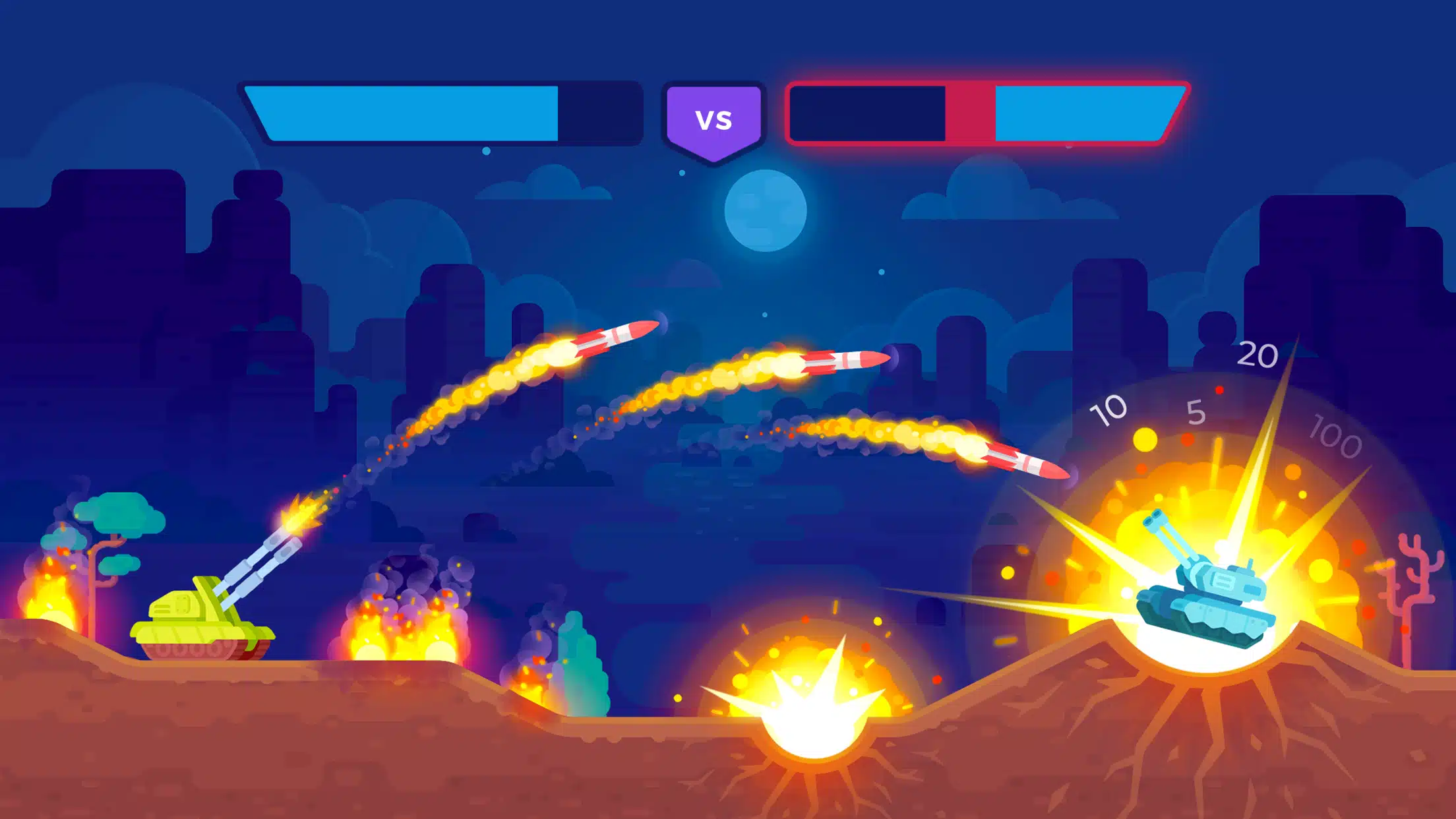 تحميل لعبة tank stars mod الدبابات الاستراتيجيه