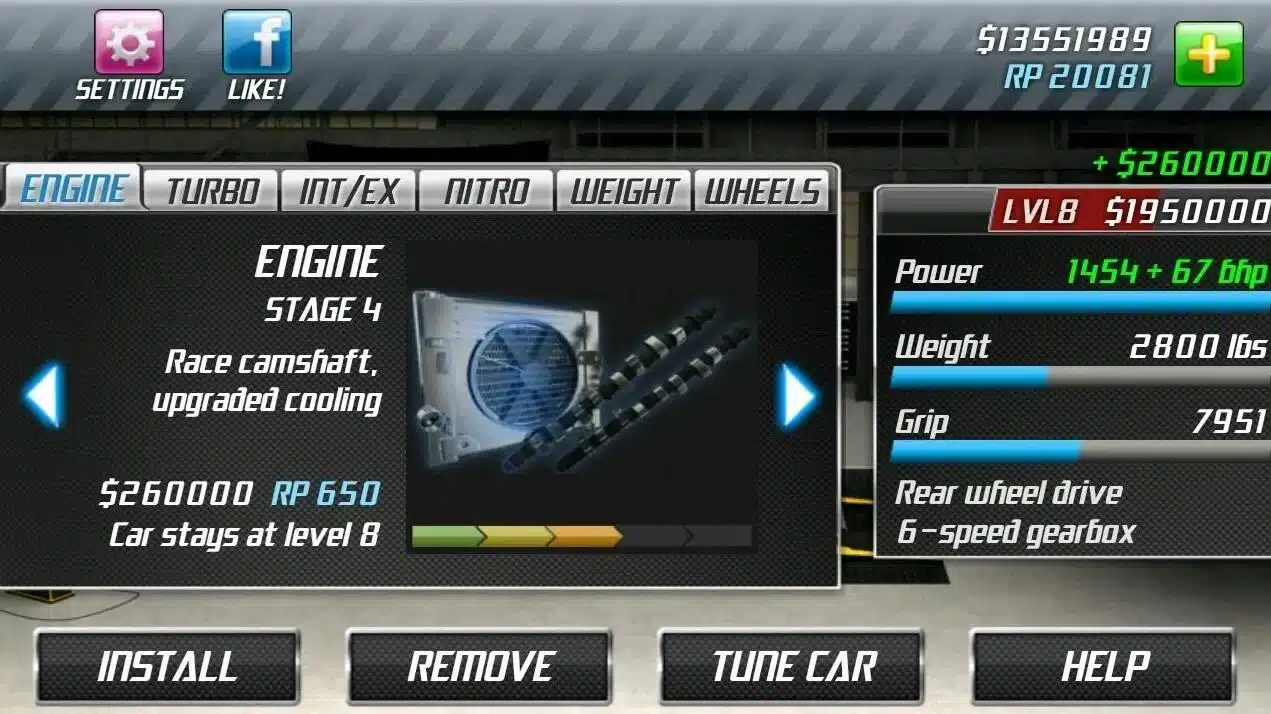 تحميل لعبه drag racing السباق والرفاهيه للاندرويد