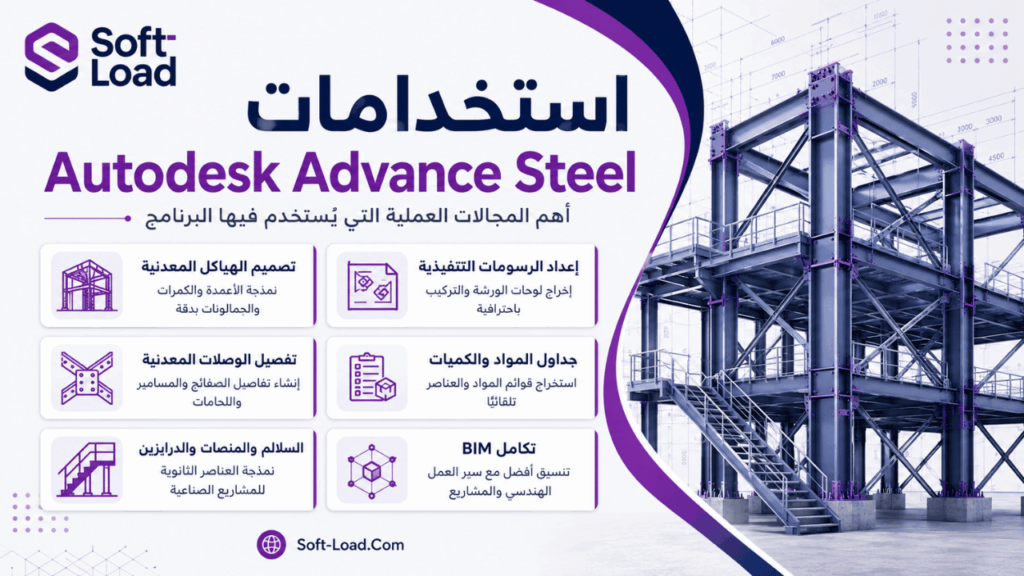 استخدامات Autodesk Advance Steel
