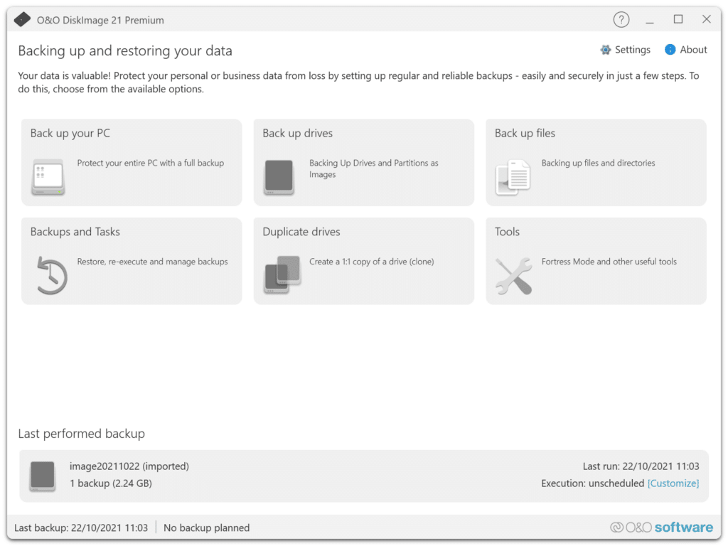 تحميل اسطوانة O&O DiskImage  لعمل نسخ احطياتي لجميع ملفاتك