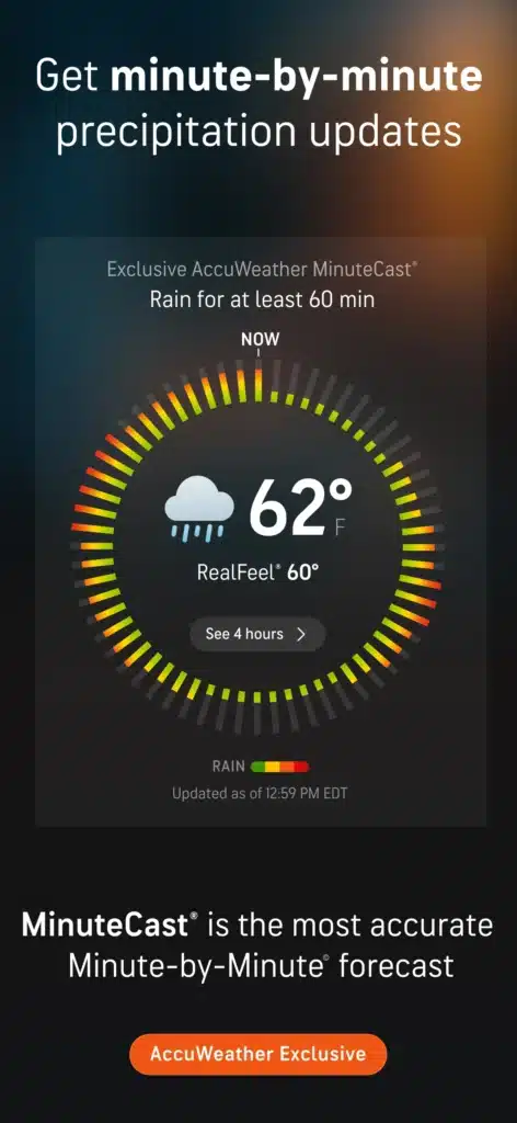 تحميل برنامج AccuWeather Weather Radar لمعرفة الطقس
