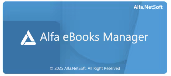 تحميل برنامج Alfa eBooks Manager Pro Web لإدارة مجموعاتهم من الكتب الإلكترونية