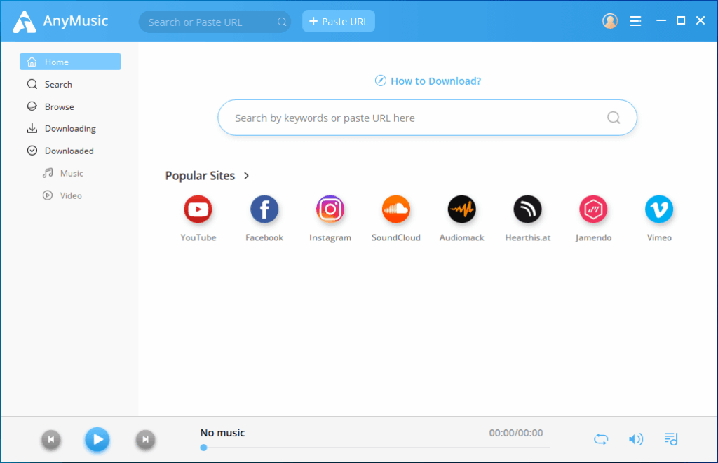 تحميل برنامج AmoyShare AnyMusic لتحميل وتشغيل الموسيقى والفيديوهات