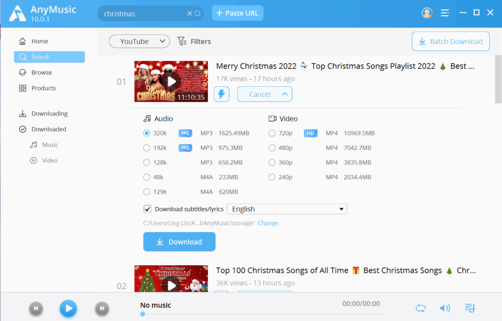 تحميل برنامج AmoyShare AnyMusic لتحميل وتشغيل الموسيقى والفيديوهات