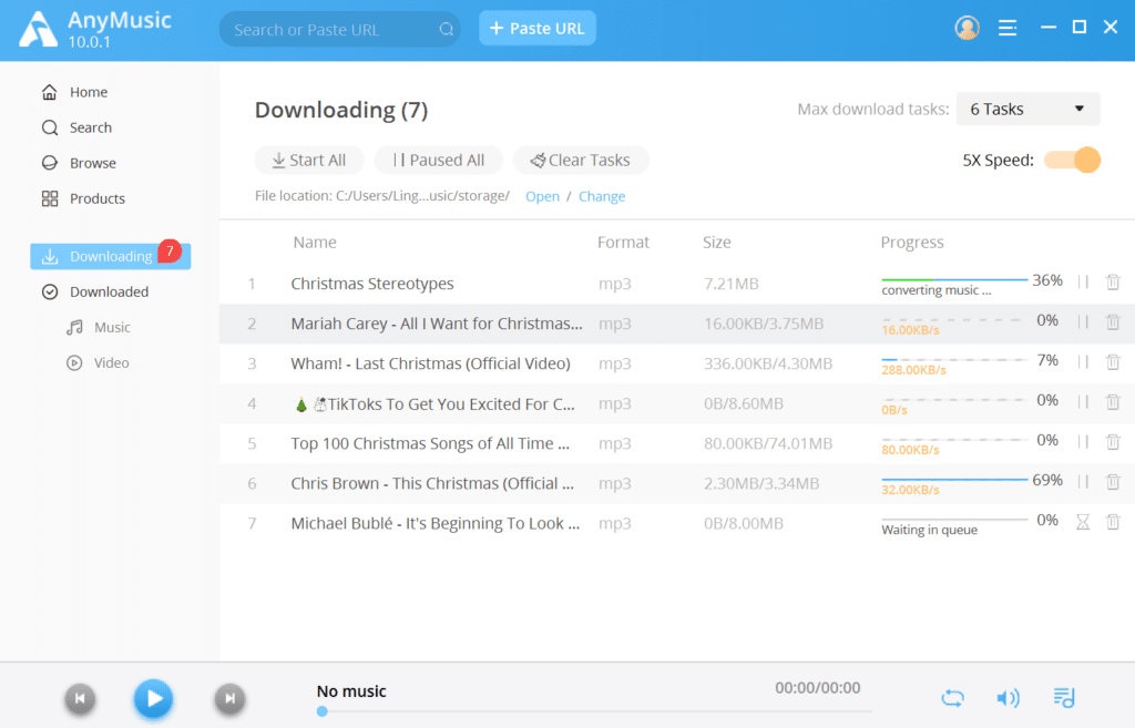تحميل برنامج AmoyShare AnyMusic لتحميل وتشغيل الموسيقى والفيديوهات