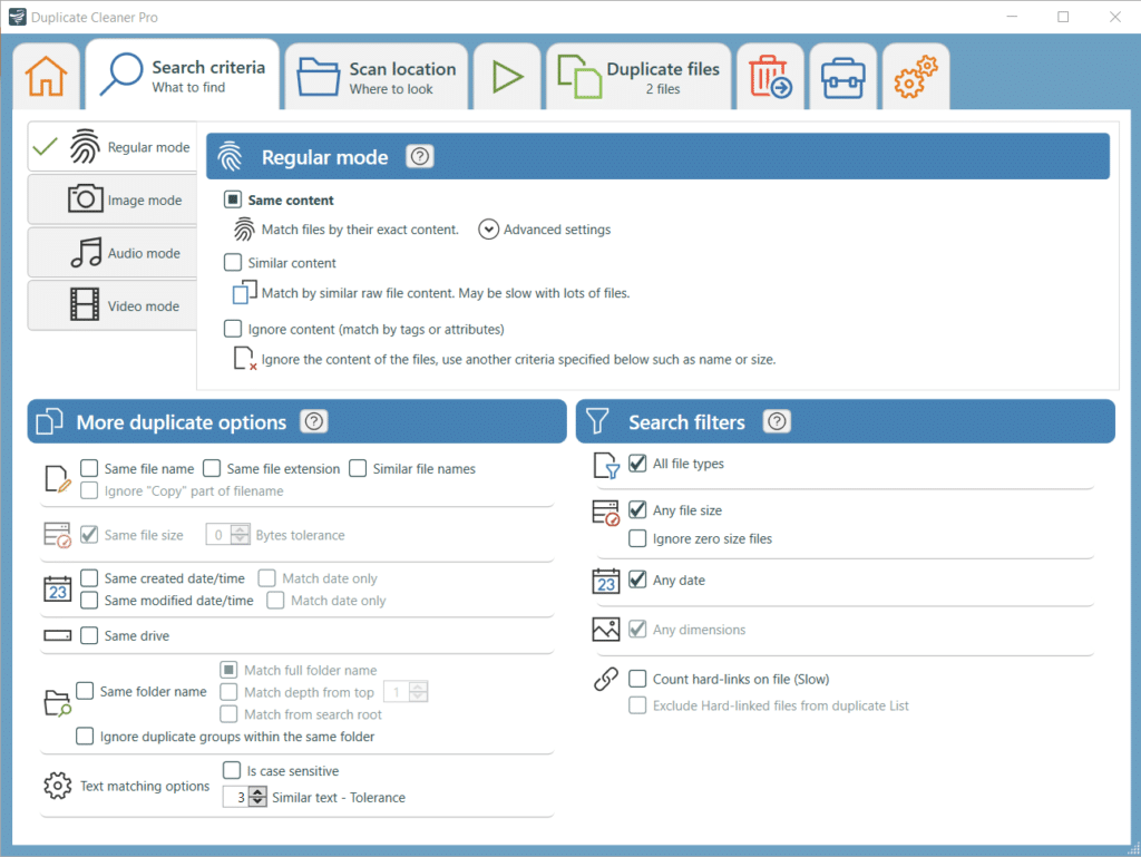 تحميل برنامج BytesMorph Duplicate File Finder & Cleaner لتنظيم مساحة التخزين