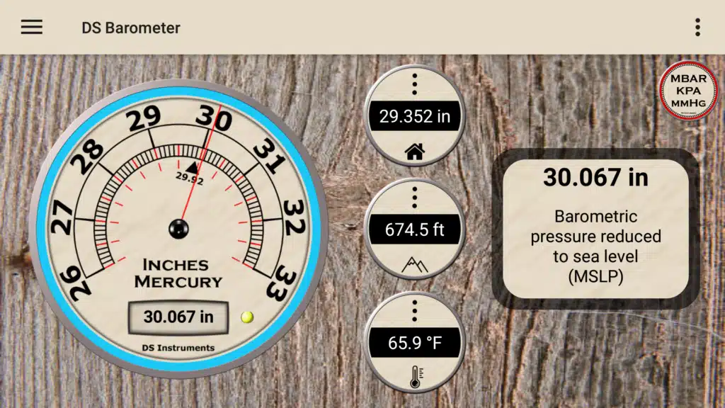 تحميل برنامج DS Barometer & Altimeter لمراقبة الضغط الجوي والارتفاع