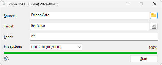تحميل برنامج Folder2ISO لإنشاء صور ISO
