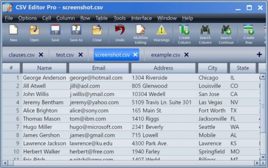 تحميل برنامج Gammadyne CSV Editor Pro لتبادل المعلومات بين قواعد البيانات
