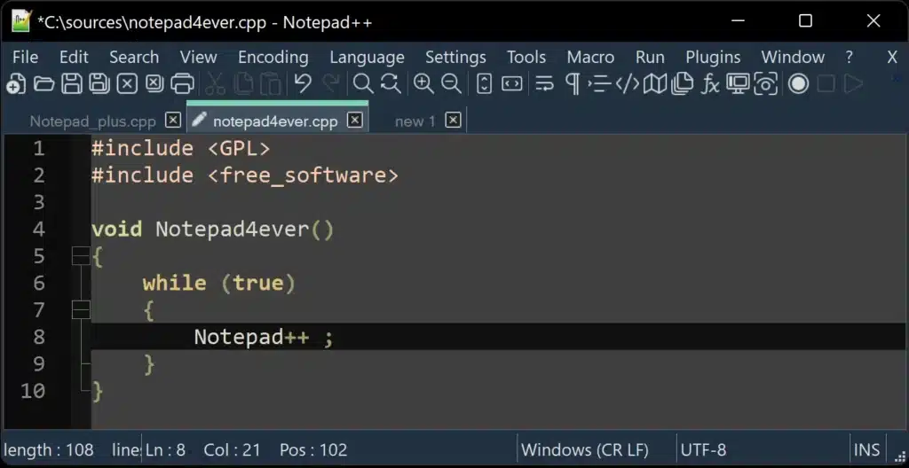 تحميل برنامج Notepad++ لتحرير نصوص و التدوين