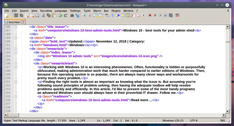 تحميل برنامج Notepad++ لتحرير نصوص و التدوين
