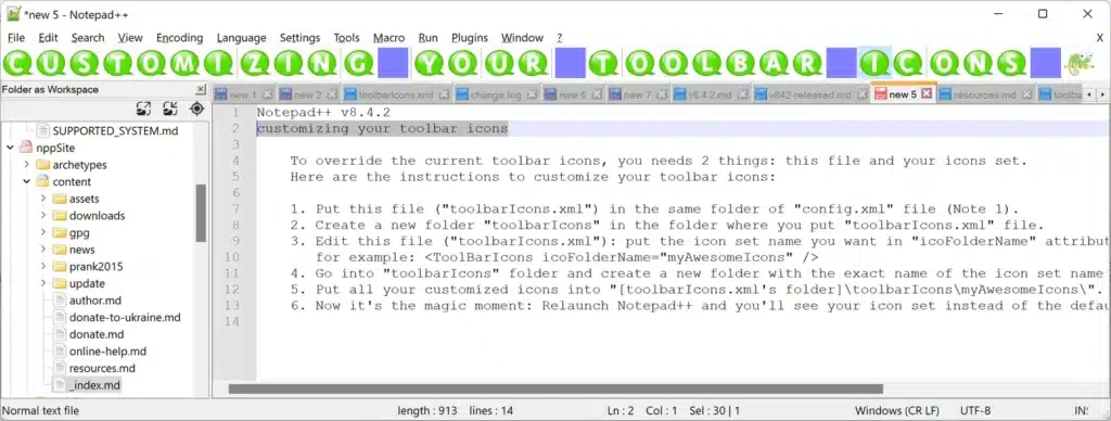 تحميل برنامج Notepad++ لتحرير نصوص و التدوين