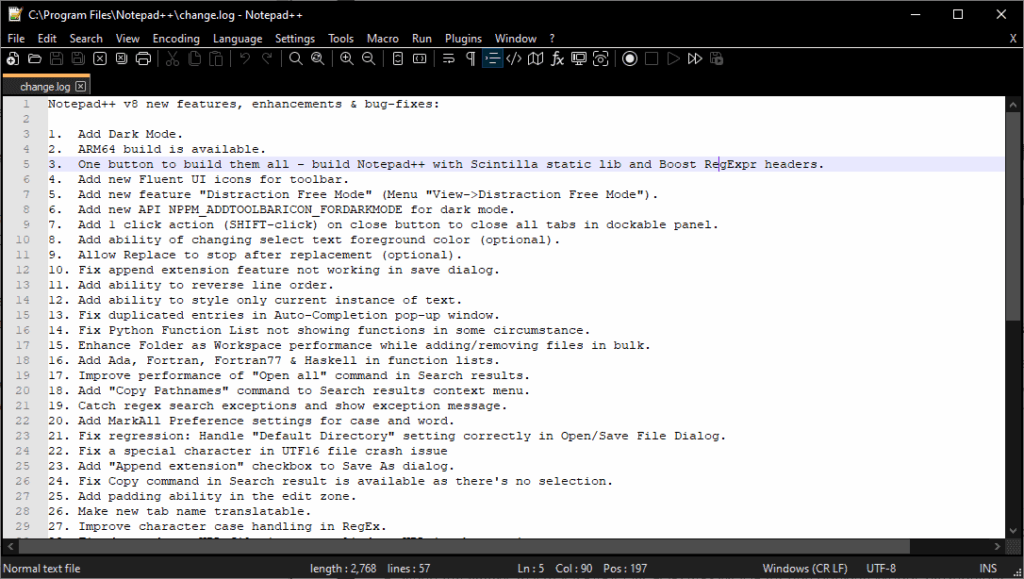 تحميل برنامج Notepad++ لتحرير نصوص و التدوين