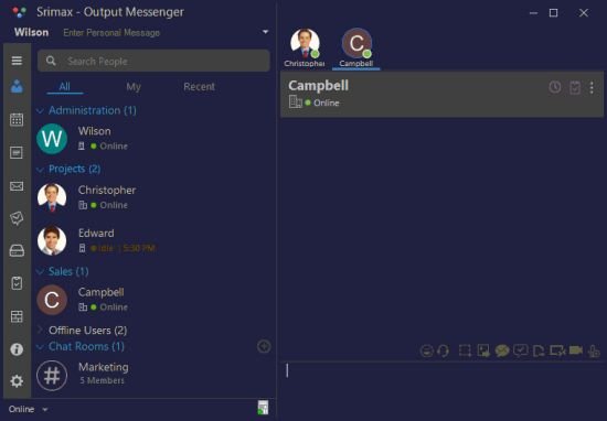تحميل برنامج Output Messenger Server  للاتصالات الداخلية