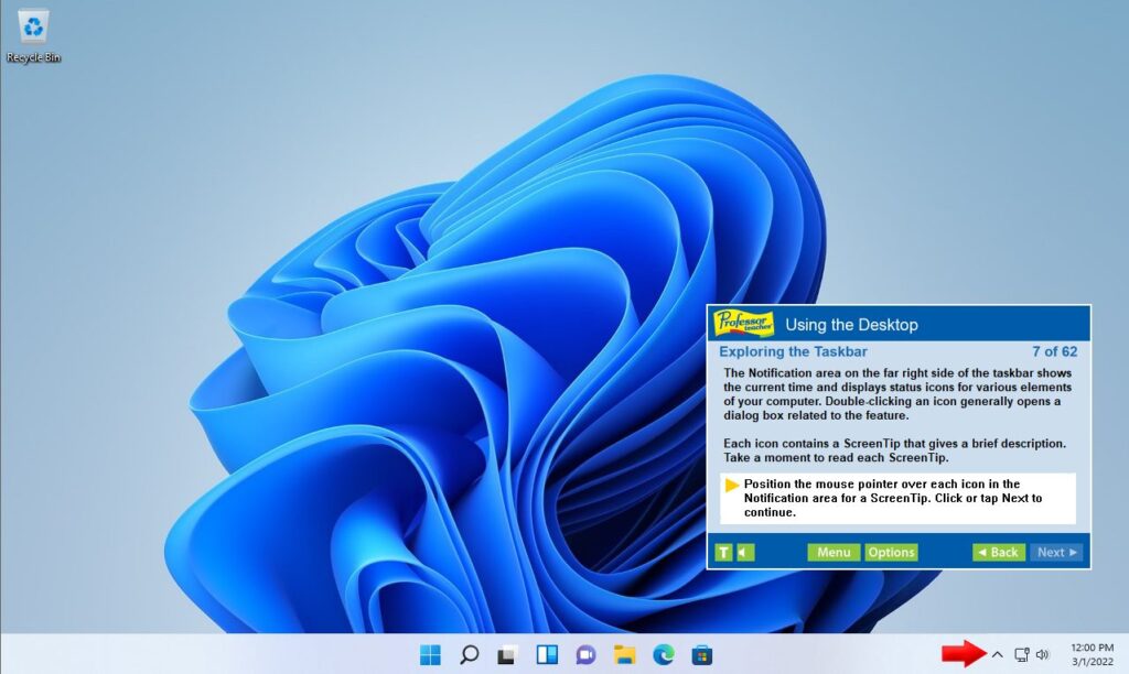 تحميل برنامج Professor Teaches Windows لتعليم المستخدمين كيفية التنقل في نظام Windows