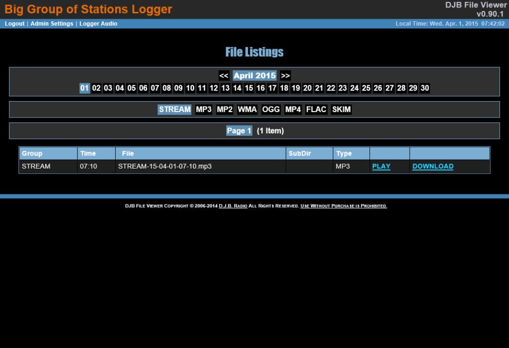تحميل برنامج RadioLogger  للبث الإذاعي