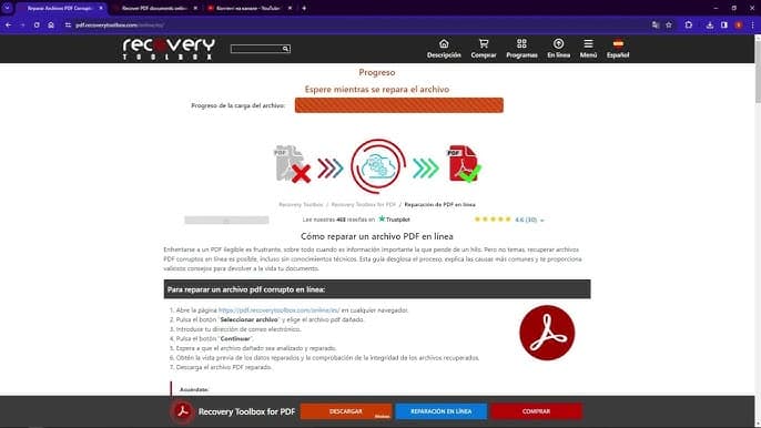 تحميل برنامج Recovery Toolbox for PDF لاستعادة وإصلاح ملفات PDF