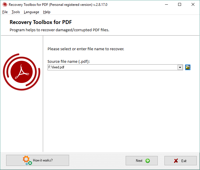 تحميل برنامج Recovery Toolbox for PDF لاستعادة وإصلاح ملفات PDF