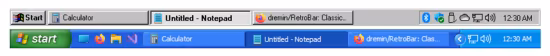 تحميل برنامج RetroBar لاستبدال شريط المهام الحديث
