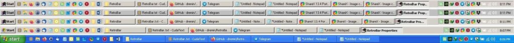 تحميل برنامج RetroBar لاستبدال شريط المهام الحديث