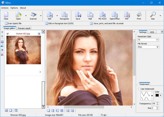 تحميل برنامج RiDoc  للعمل مع الماسحات الضوئية
