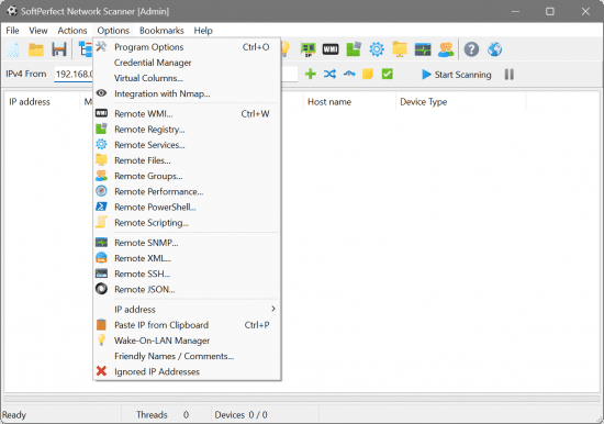 تحميل برنامج SoftPerfect Network Scanner لفحص عناوين IP
