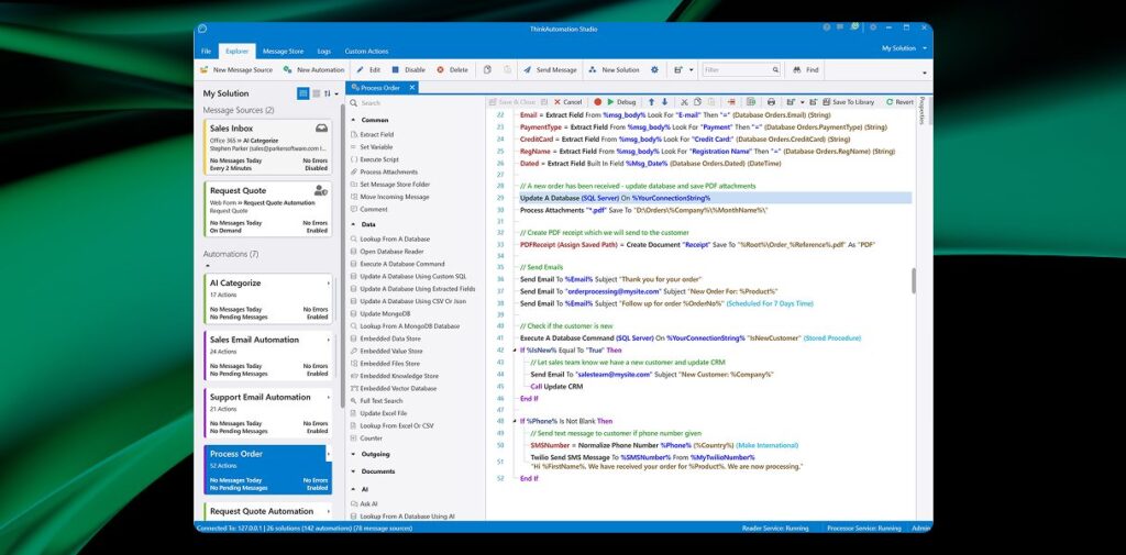 تحميل برنامج ThinkAutomation Studio لأتمتة العمليات التجارية