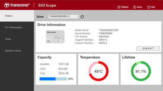 تحميل برنامج Transcend SSD Scope لإدارة ومراقبة محركات الأقراص