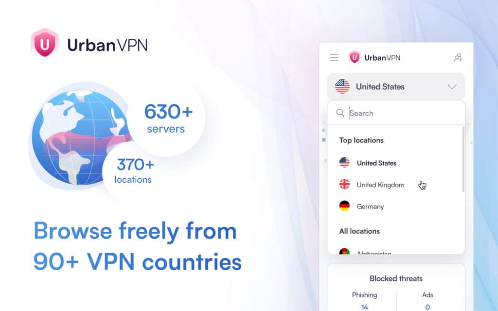 تحميل برنامج Urban VPN لعمل شبكة افتراضية خاصة