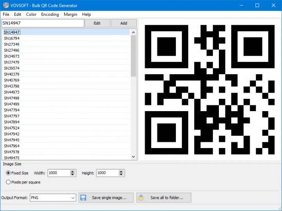 تحميل برنامج VovSoft Bulk QR Code لإنشاء آلاف من رموز الاستجابة السريعة