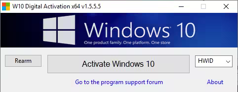 تحميل برنامج W10 Digital Activation Program لتفعيل نظام الويندوز
