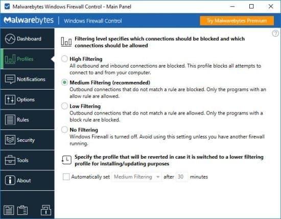 تحميل برنامج Windows Firewall Control للحماية من الاختراق