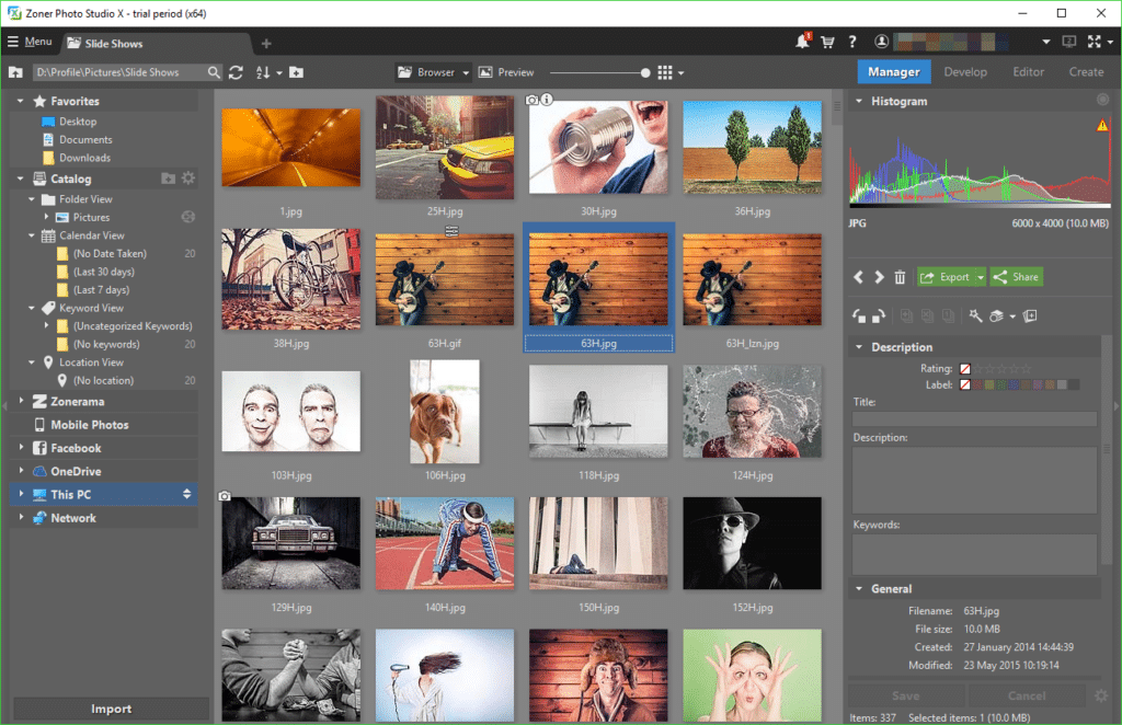 تحميل برنامج Zoner Photo Studio X لتحرير وإدارة الصور الرقمية