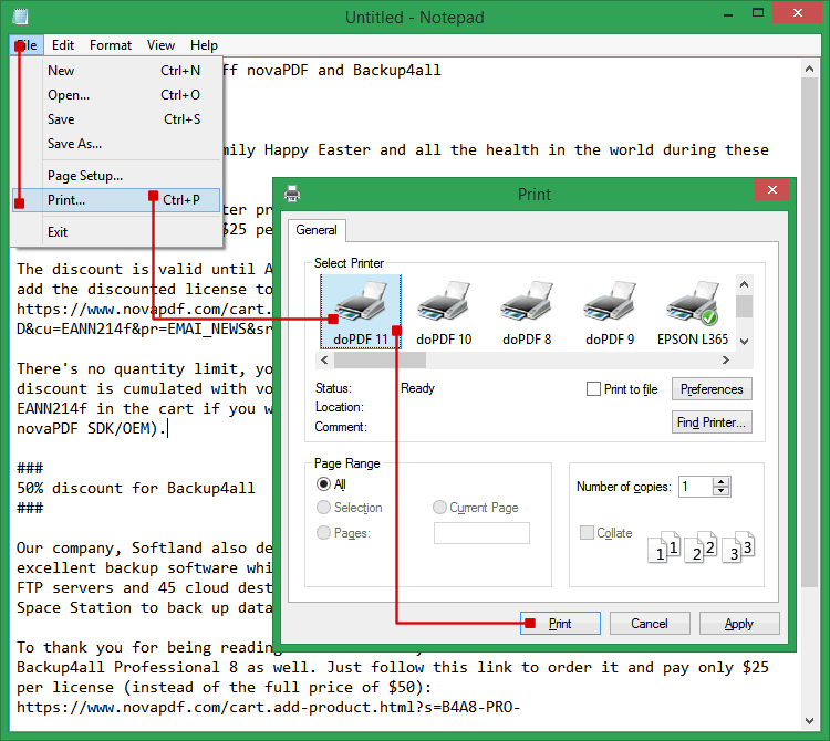 تحميل برنامج doPDF تحويل أي مستند قابل للطباعة إلى ملف PDF