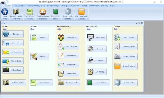 تحميل برنامج ezAccounting نظام محاسبة داخلي