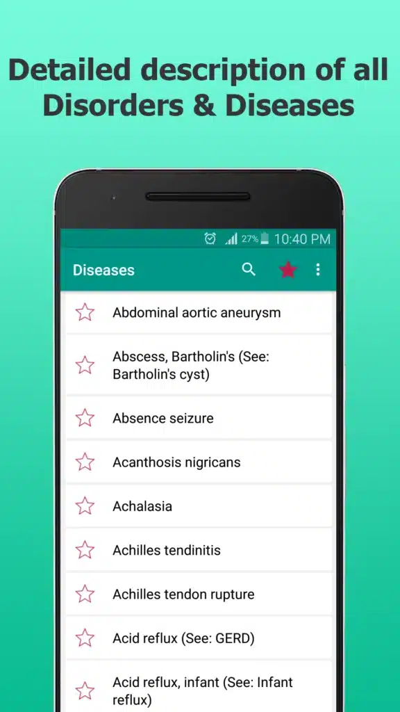 تحميل تطبيق Diseases Dictionary Offline قاموس طبي متكامل