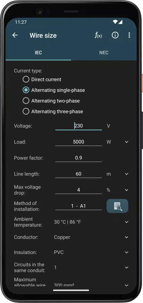 تحميل تطبيق Electrical Calculations للحسابات الهندسية والتحويلات الكهربائية
