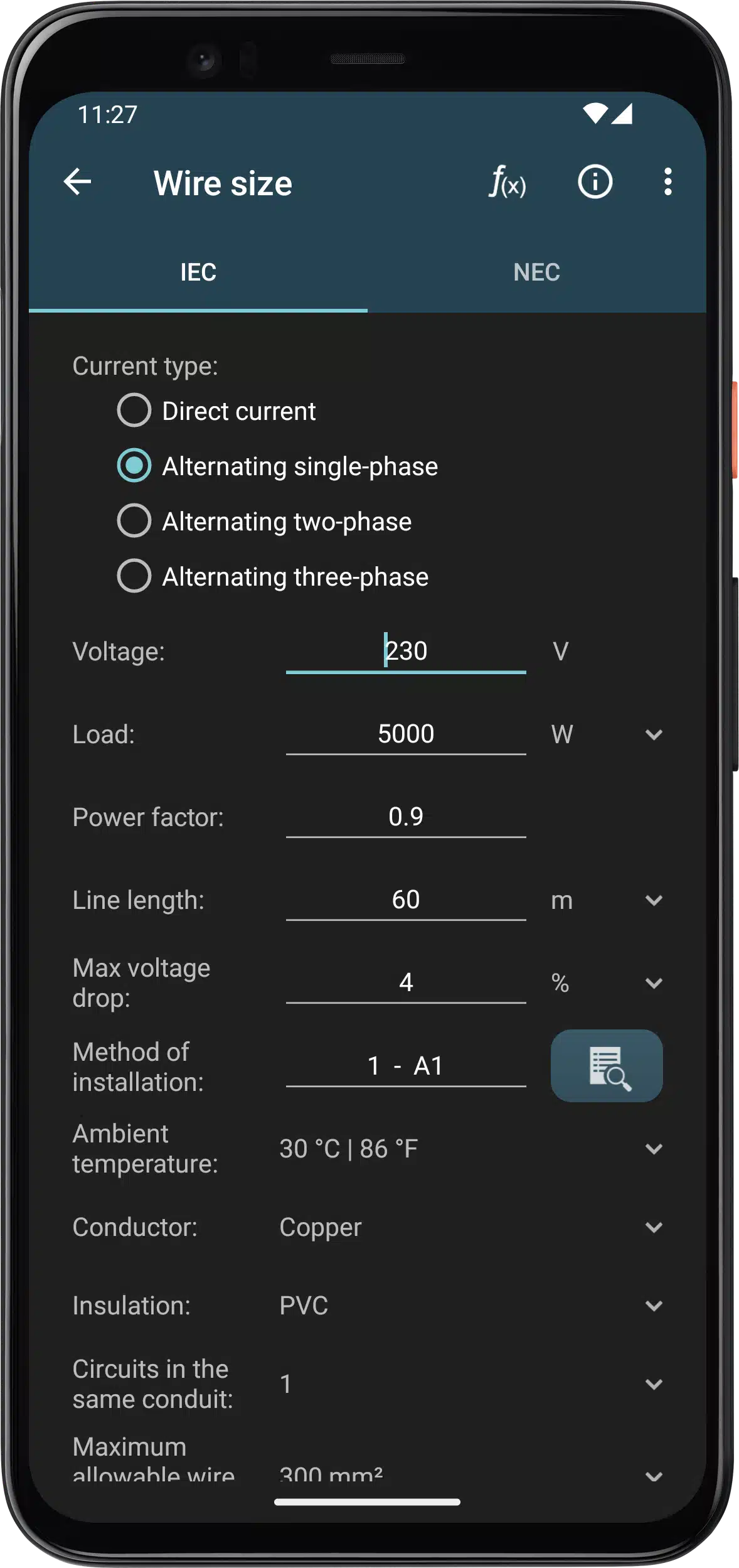 تحميل تطبيق Electrical Calculations للحسابات الهندسية والتحويلات الكهربائية