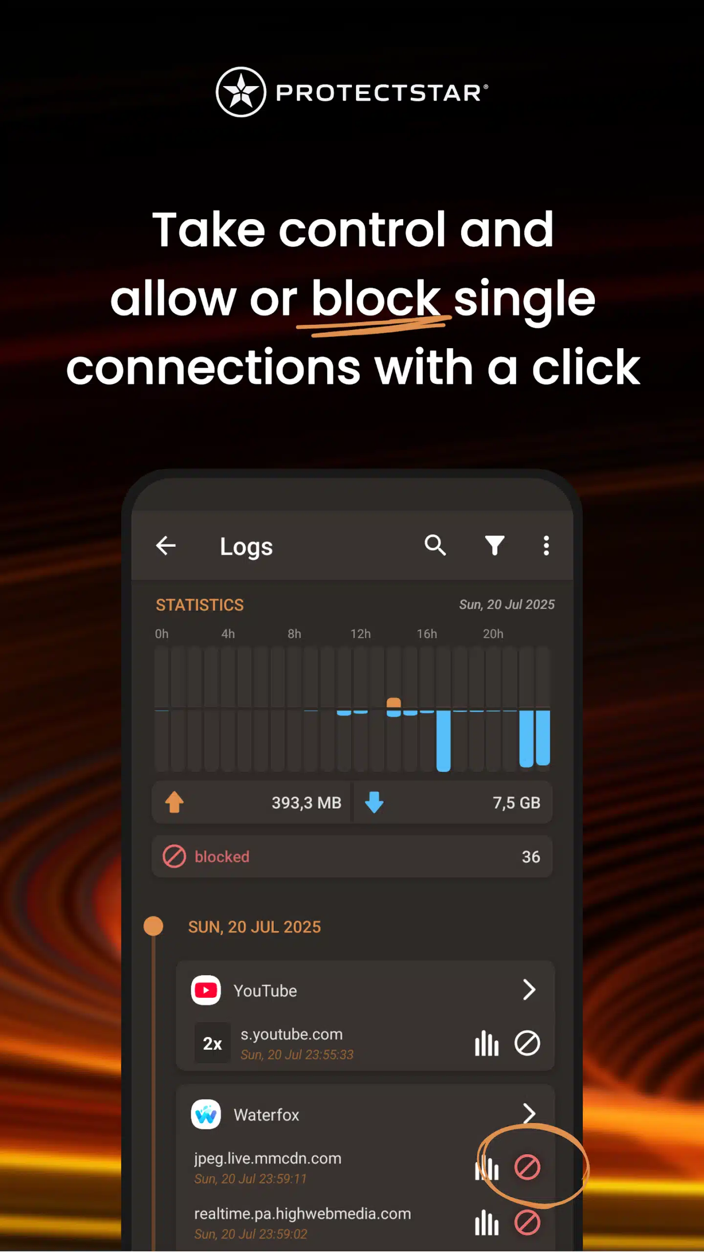 تحميل تطبيق Firewall Security AI - No Root هو جدار الحماية قوي