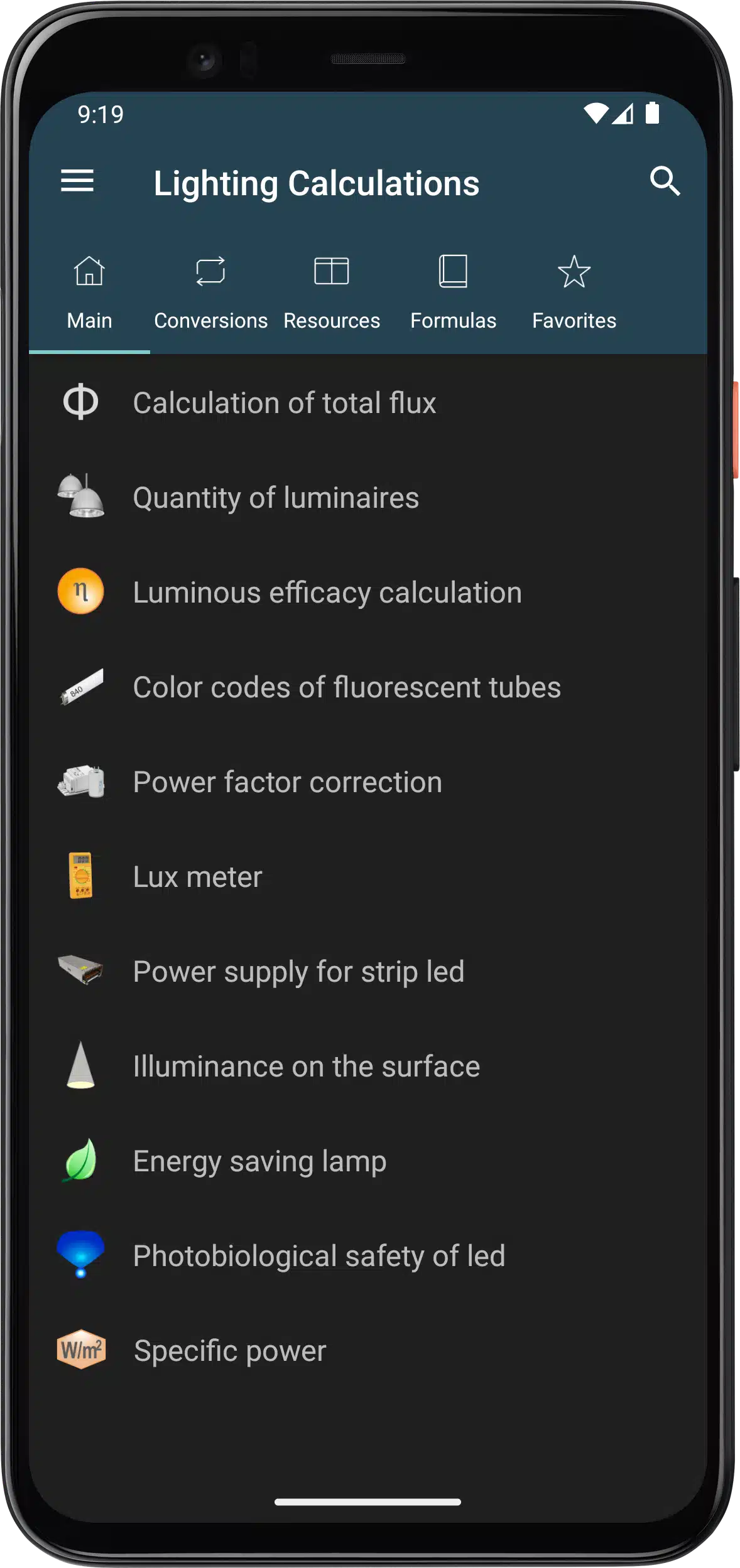 تحميل تطبيق Lighting Calculations لتصميم أنظمة الإضاءة (4)