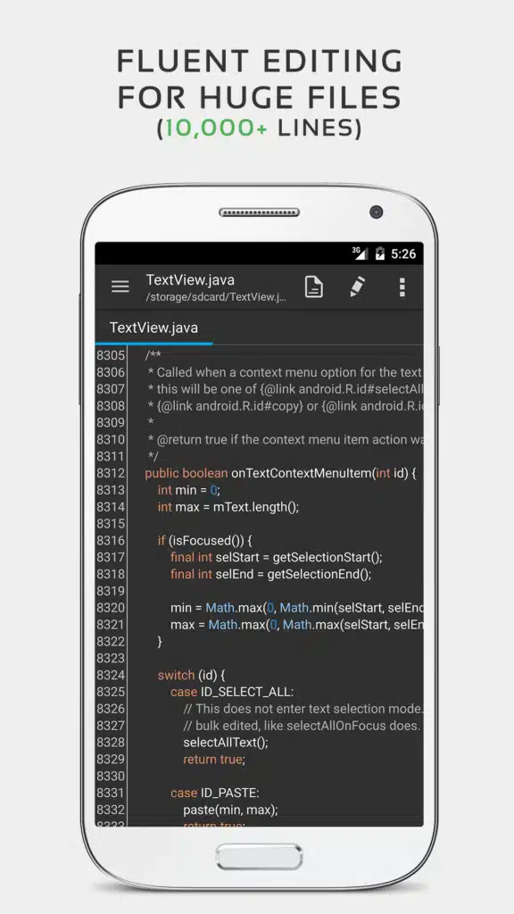 تحميل تطبيق QuickEdit Text Editor Pro لتحرير النصوص والأكواد