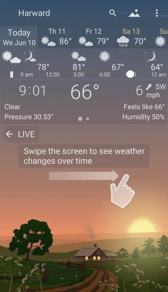 تحميل تطبيق YoWindow Weather لمعرفة حالة الجو
