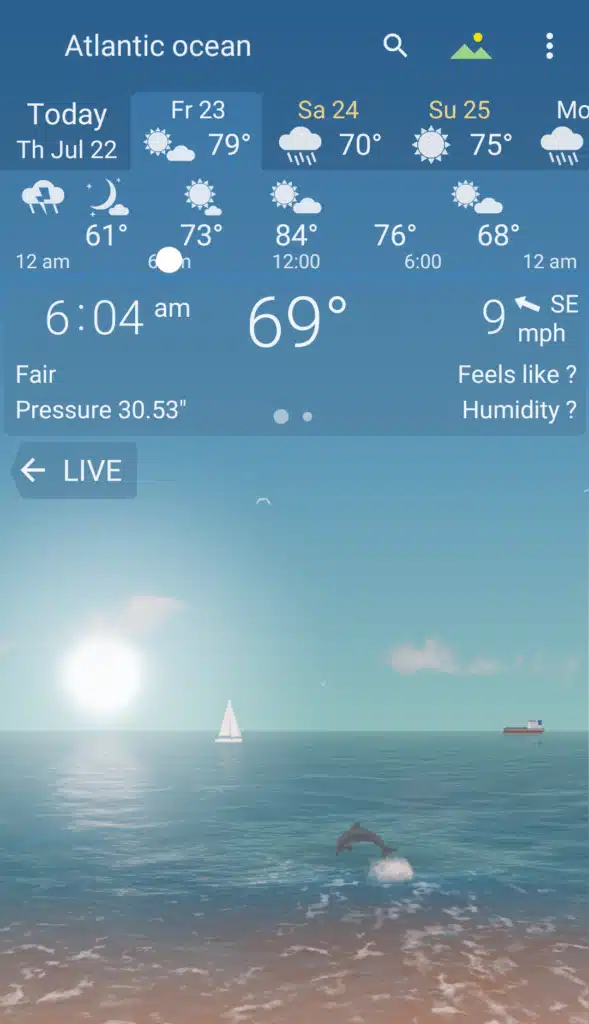 تحميل تطبيق YoWindow Weather لمعرفة حالة الجو